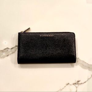 Patent Continental Wallet Black